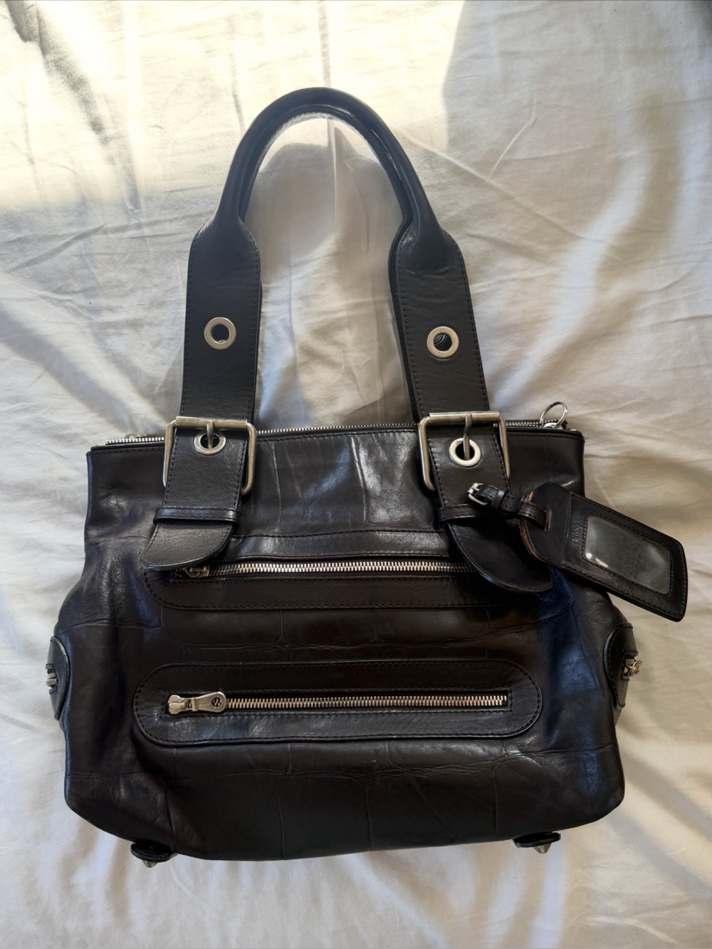 Phoebe Philo Chloe AW 2003 Embossed Camera Bag